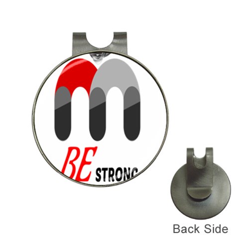 Be Strong  Hat Clips with Golf Markers from ZippyPress Front