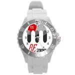 Be Strong  Round Plastic Sport Watch (L)