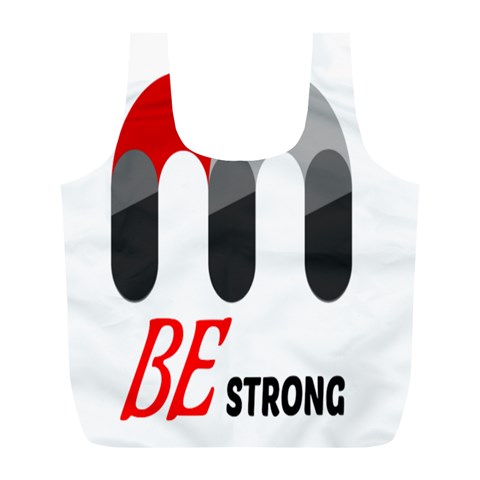 Be Strong  Full Print Recycle Bag (L) from ZippyPress Front