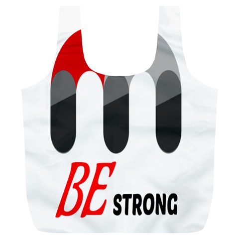 Be Strong  Full Print Recycle Bag (XL) from ZippyPress Front