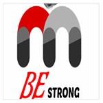 Be Strong  Square Satin Scarf (36  x 36 )