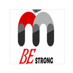 Be Strong  Square Satin Scarf (30  x 30 )