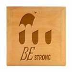 Be Strong  Wood Photo Frame Cube