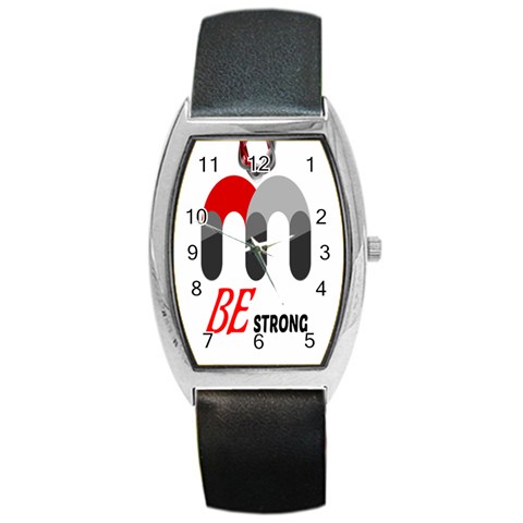 Be Strong Barrel Style Metal Watch from ZippyPress Front