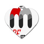 Be Strong Dog Tag Heart (One Side)