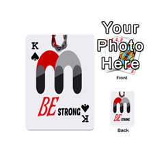 King Be Strong Playing Cards 54 Designs (Mini) from ZippyPress Front - SpadeK