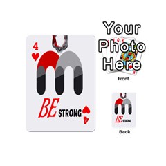 Be Strong Playing Cards 54 Designs (Mini) from ZippyPress Front - Heart4