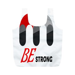 Be Strong Full Print Recycle Bag (M) from ZippyPress Front
