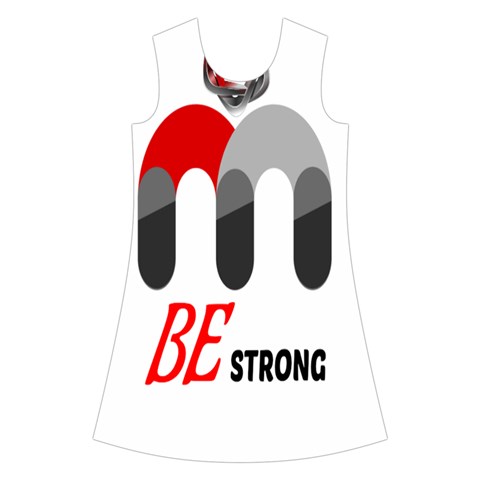 Be Strong Kids  Short Sleeve Velvet Dress from ZippyPress Front