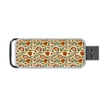 Floral Design Portable USB Flash (One Side)