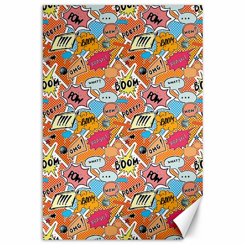 Pop Culture Abstract Pattern Canvas 12  x 18  from ZippyPress 11.88 x17.36  Canvas - 1