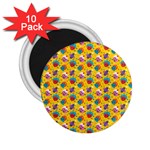 Heart Diamond Pattern 2.25  Magnets (10 pack) 
