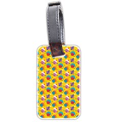 Heart Diamond Pattern Luggage Tag (two sides) from ZippyPress Back