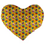 Heart Diamond Pattern Large 19  Premium Heart Shape Cushions