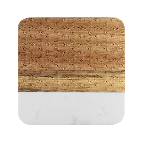 Heart Diamond Pattern Marble Wood Coaster (Square) from ZippyPress Front