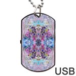 Abstract kaleidoscope Dog Tag USB Flash (Two Sides)