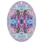 Abstract kaleidoscope UV Print Acrylic Ornament Oval