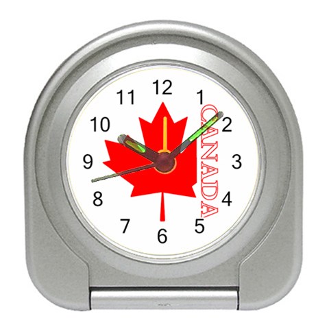 Canada Maple Leaf 2 Travel Alarm Clock from ZippyPress Front