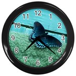 Butterrfly Wall Clock (Black)