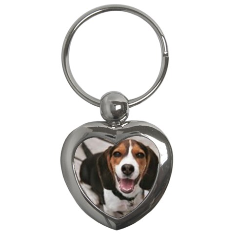 Beagle Key Chain (Heart) from ZippyPress Front