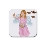Angel5 Rubber Square Coaster (4 pack)
