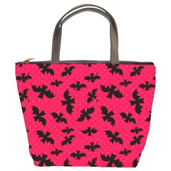 Bats Pink Bucket Bag from ZippyPress Front
