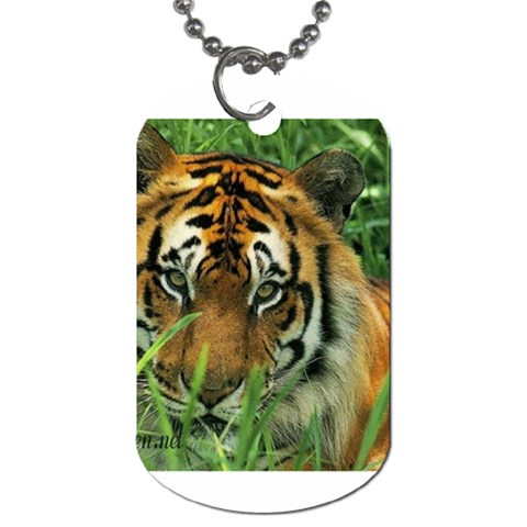 Tiger Dog Tag (One Side) from ZippyPress Front