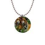 Tiger 1  Button Necklace