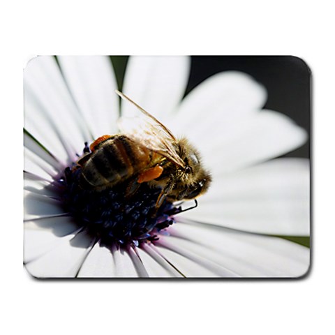 Bee on a Daisy Small Mousepad from ZippyPress Front