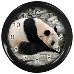 Giant Panda Wall Clock (Black)