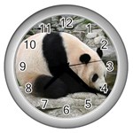 Giant Panda Wall Clock (Silver)