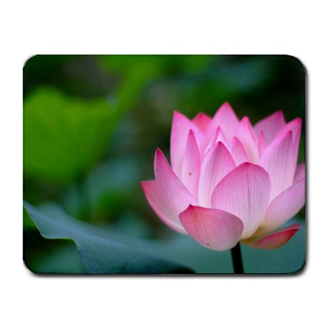 Red Pink Flower Small Mousepad from ZippyPress Front