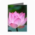Red Pink Flower Mini Greeting Card