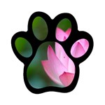Pink Flowers Magnet (Paw Print)