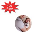 Father and Son Hug 1  Mini Magnet (100 pack) 