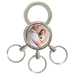 Father and Son Hug 3-Ring Key Chain