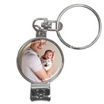 Father and Son Hug Nail Clippers Key Chain