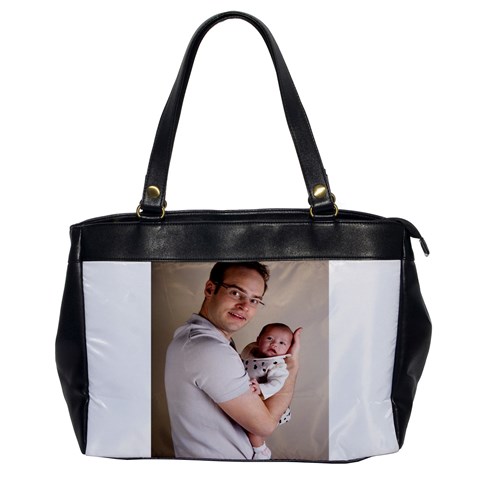 Father and Son Hug Oversize Office Handbag (One Side) from ZippyPress Front