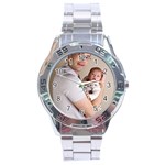 Father and Son Hug Stainless Steel Analogue Men’s Watch