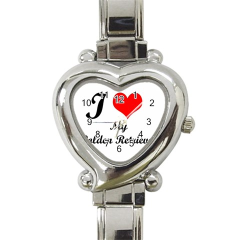 I Love My Golden Retriever Heart Italian Charm Watch from ZippyPress Front