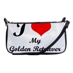 I Love My Golden Retriever Shoulder Clutch Bag