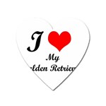 I Love Golden Retriever Magnet (Heart)