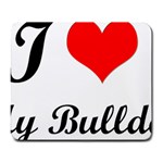 I-Love-My-Bulldog Large Mousepad