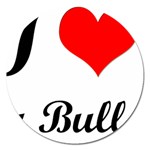 I-Love-My-Bulldog Magnet 5  (Round)