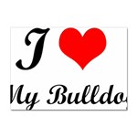 I-Love-My-Bulldog Sticker A4 (10 pack)