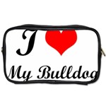 I-Love-My-Bulldog Toiletries Bag (One Side)