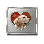 dog-photo cute Mega Link Heart Italian Charm (18mm)