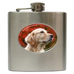 dog-photo cute Hip Flask (6 oz)
