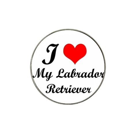 I Love My Labrador Retriever Hat Clip Ball Marker (10 pack) from ZippyPress Front