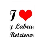 I Love My Labrador Retriever Memory Card Reader (Rectangular)